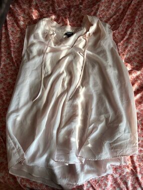 torrid Blush Pink Sleeveless Tie-Front Blouse